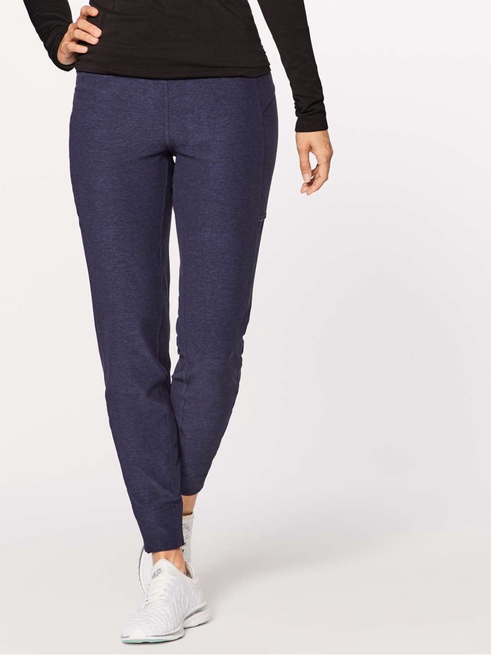 Lululemon Run On Jogger (28") Heathered Hero Blue / Black Size 12
